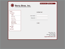 Tablet Screenshot of listserver.berrybros.net